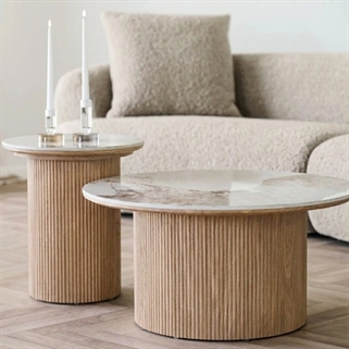 Husum sofabordssæt | Keramik bordplade 